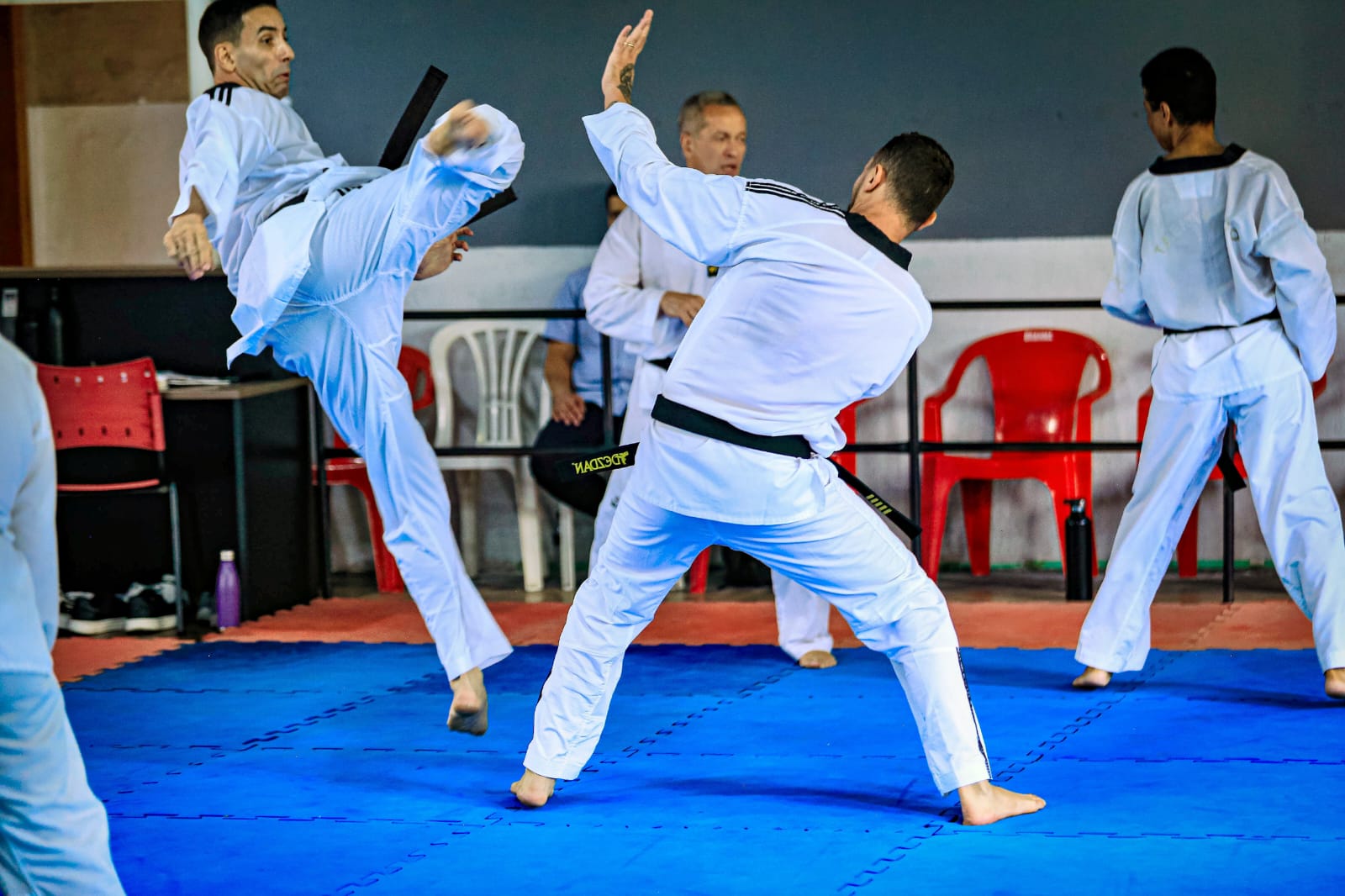 Mestre Alysson na cerimônia de graduação 6º Dan